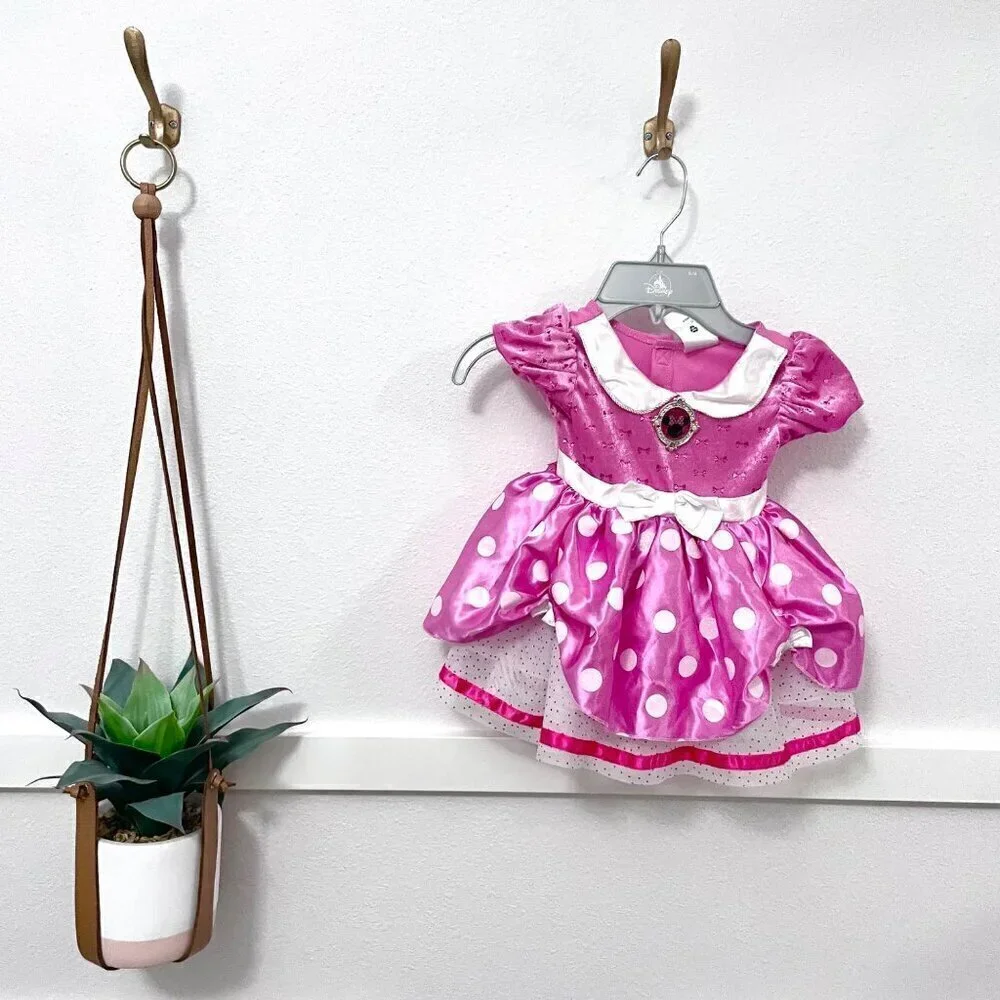 Disney Store Parks Pink Minnie Mouse Halloween Costume 6-12M